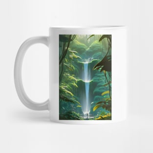 Waterfalls in a Forest - Lovers Mug